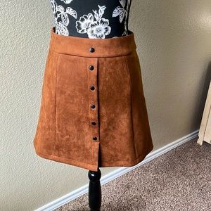 FEW Moda suede mini skirt